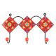 Red Tiny Flower Ceramic Tile Wall Hook